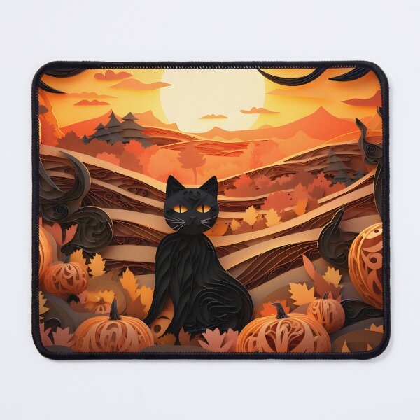 Item preview, Black Cat Pumpkin Patch designed and sold by LittleFirework.