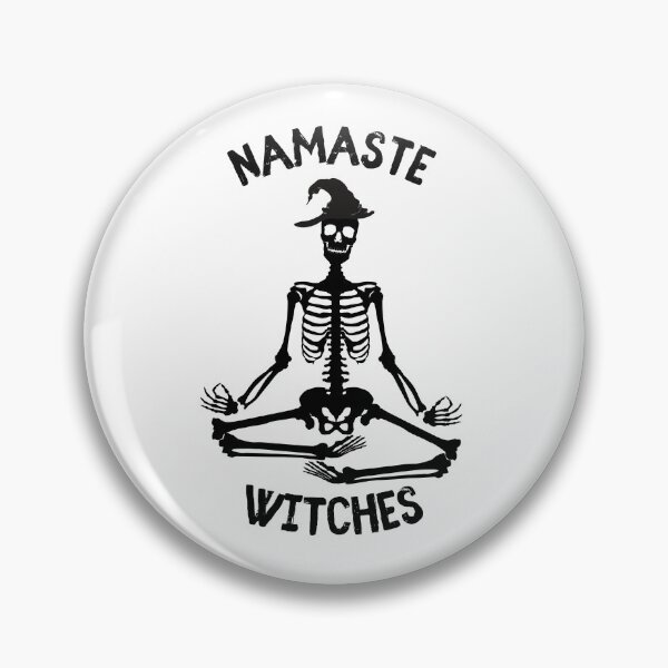 Item preview, Namaste Witches Skeleton designed and sold by AliceAllTheTime.