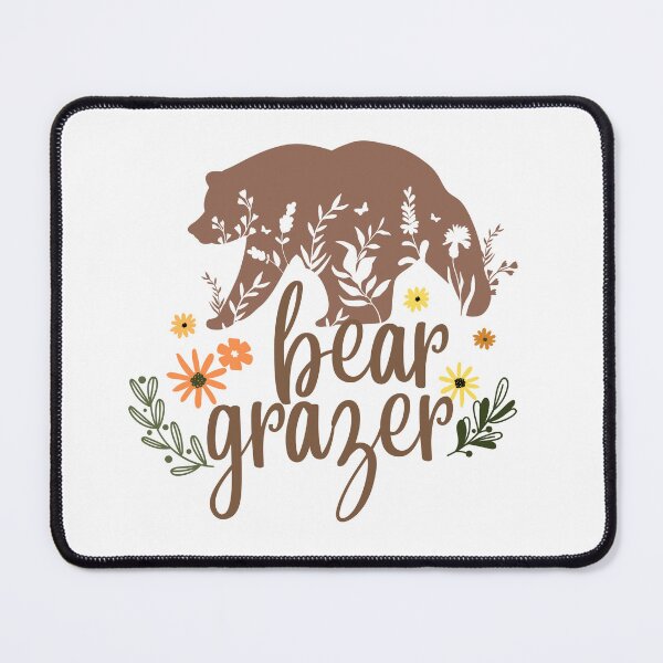 Item preview, bear grazer flower yellow orange green designed and sold by artist-pride.