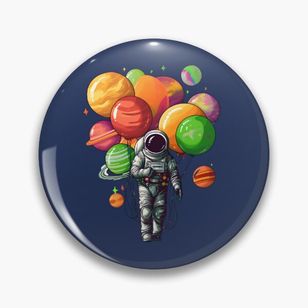 Item preview, Astronaut Holding Planet Balloons  designed and sold by PositiveIdeas.