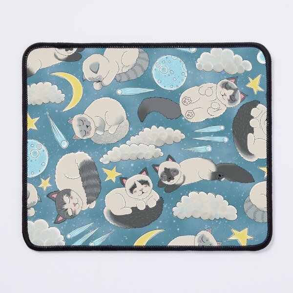 Item preview, Copy of Sleeping Celestial Ragdolls Seamless Pattern - Story Book Starry Blue designed and sold by EcoElsa.