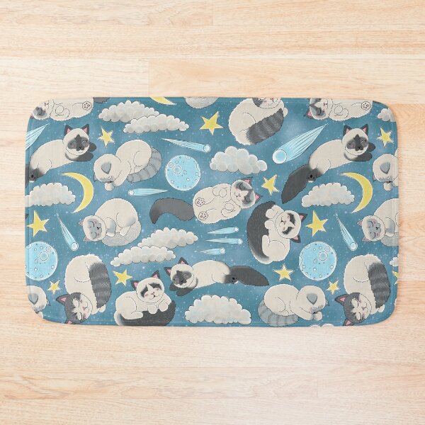 Item preview, Copy of Sleeping Celestial Ragdolls Seamless Pattern - Story Book Starry Blue designed and sold by EcoElsa.