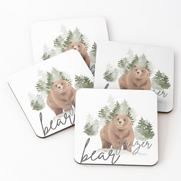 Item preview, bear grazer cedar trees  with snow designed and sold by artist-pride.