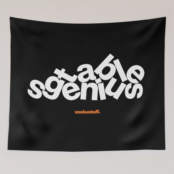 Item preview, 16229-02-BDK - Genio estable - Innovador (blanco) designed and sold by Uselesstuff.