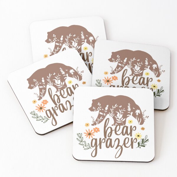 Item preview, bear grazer flower yellow orange green designed and sold by artist-pride.