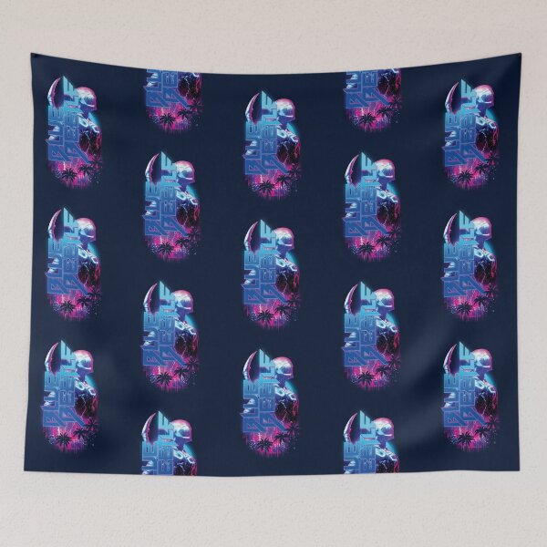 Item preview, Blue Beetle Retrowave City Lights designed and sold by KayleiTugg.