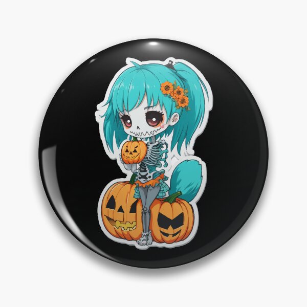 Item preview, Halloween Skeleton Kawaii Girl  designed and sold by CatCoconut-Art.