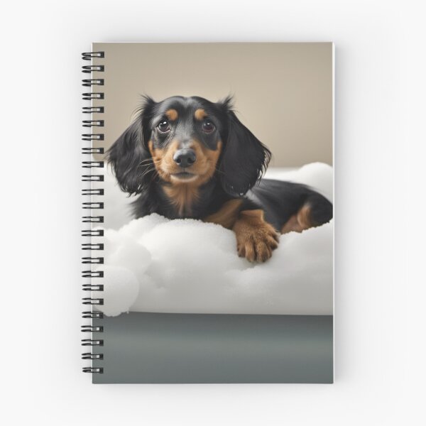Item preview, Dachshund dog in a bathtub with lots of foam. designed and sold by Ueckermedia.