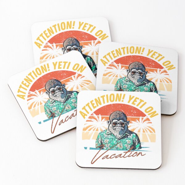 Item preview, Yeti on vacation Bigfoot vacation  designed and sold by phantasmalfairy.