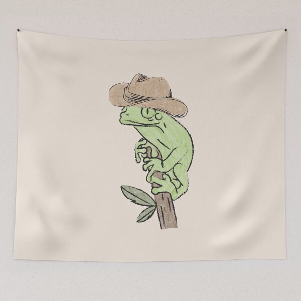 Item preview, Frog With A Cowboy Hat designed and sold by Emmalouiss88.