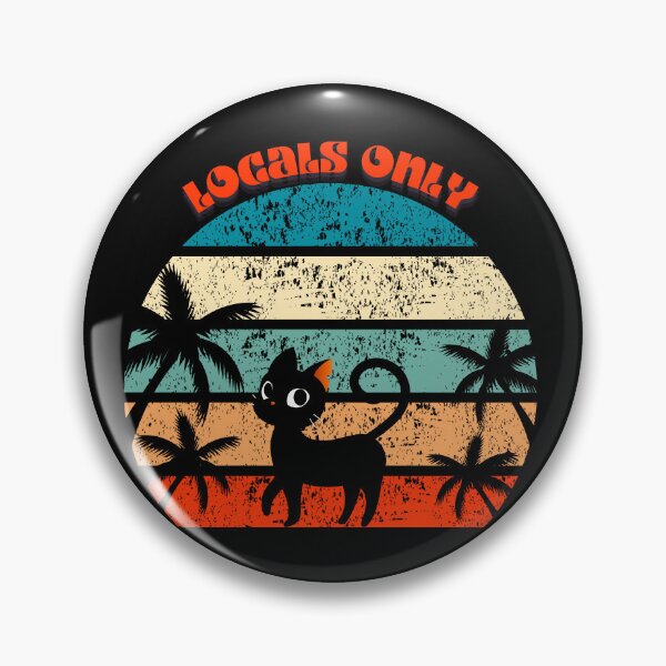 Item preview, locals only black cat lovers Only, vintage colors designed and sold by SARAH-TSS.