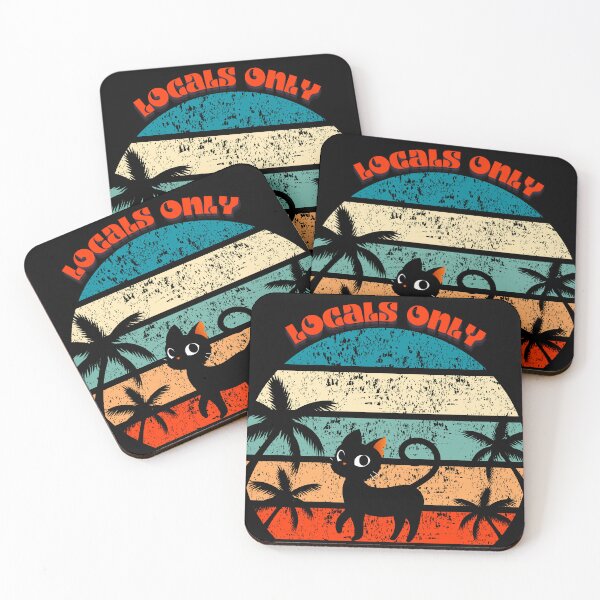 Item preview, locals only black cat lovers Only, vintage colors designed and sold by SARAH-TSS.