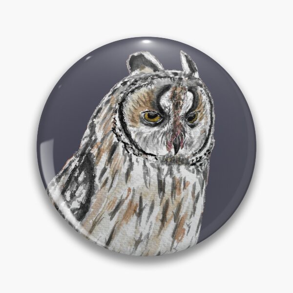 Item preview, Long Eared Owl (Watercolour) designed and sold by Sarah Addy.