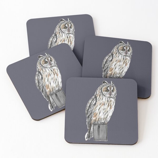 Item preview, Long Eared Owl (Watercolour) designed and sold by Sarah Addy.