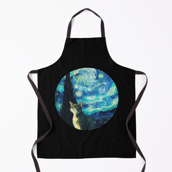Item preview, Starry night Cat Van gogh Style designed and sold by Vangoholic.