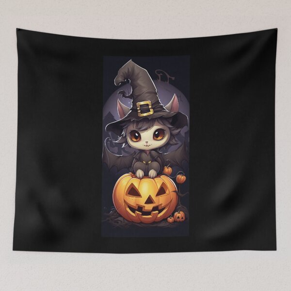 Item preview, Sweet Bat And Pumpkin - Christian designed and sold by MarcinCollie.
