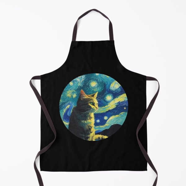 Item preview, Starry night Cat Van gogh Style designed and sold by Vangoholic.