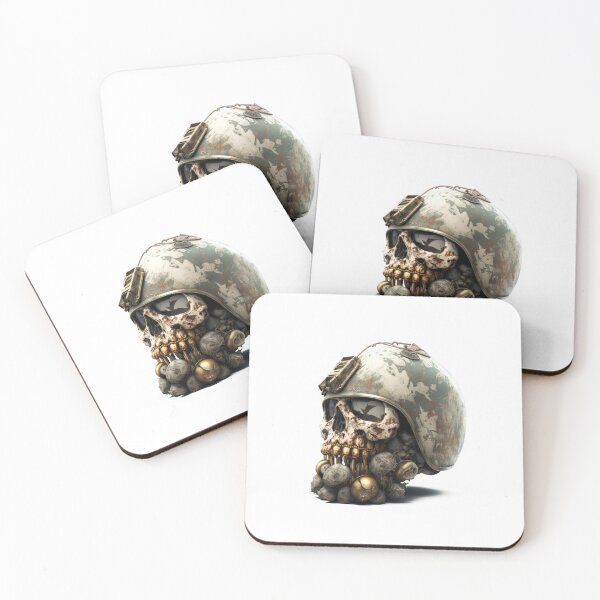 Item preview, SKULL SOLDIER DARK  BEARD CAMOUFLAGE FREE FIRE CALL OF DUTY #ogirdor designed and sold by ogirdorgraphics.