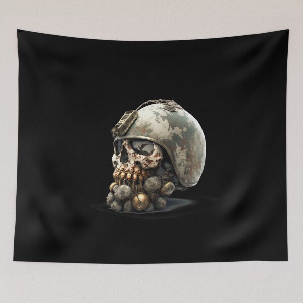 Item preview, SKULL SOLDIER DARK  BEARD CAMOUFLAGE FREE FIRE CALL OF DUTY #ogirdor designed and sold by ogirdorgraphics.