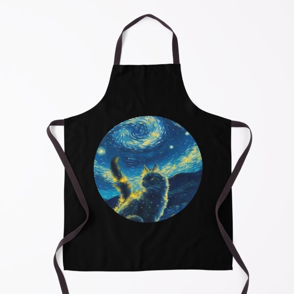 Item preview, Starry night Cat Van gogh Style designed and sold by Vangoholic.