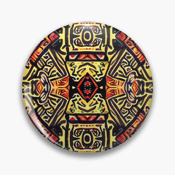 Item preview, African design, yellow, white, black, red designed and sold by karinasalwaszka.