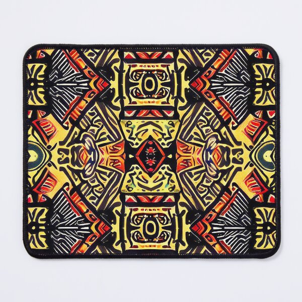 Item preview, African design, yellow, white, black, red designed and sold by karinasalwaszka.