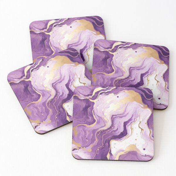 Item preview, Purple And Gold Marble Style Seamless Pattern designed and sold by AerinDigital.