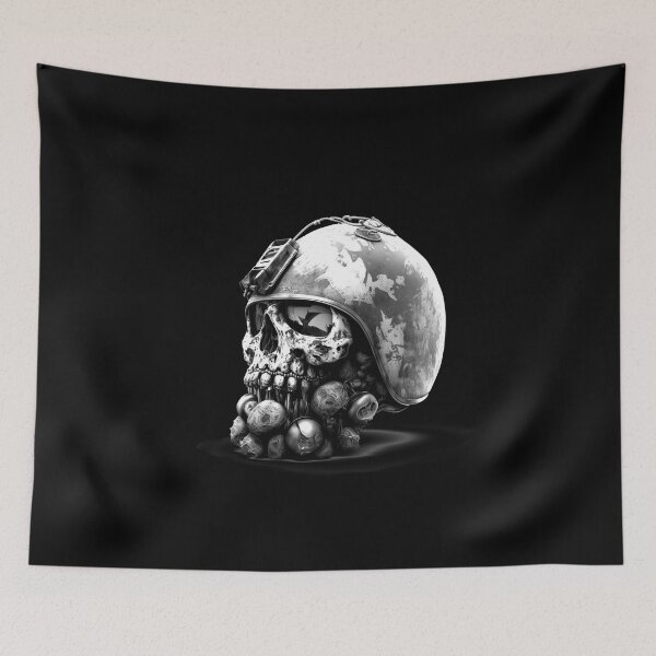 Item preview, SKULL SOLDIER DARK  BEARD CAMOUFLAGE FREE FIRE CALL OF DUTY #ogirdor designed and sold by ogirdorgraphics.