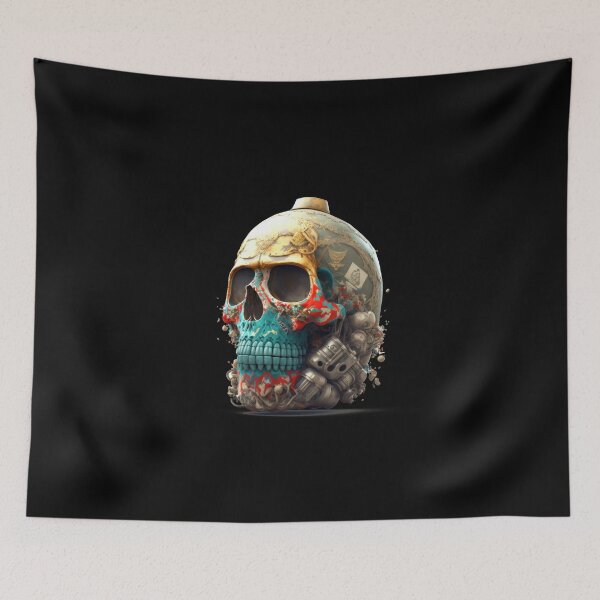 Item preview, SKULL SOLDIER DARK  BEARD CAMOUFLAGE GRANADE FREE FIRE CALL OF DUTY #ogirdor designed and sold by ogirdorgraphics.