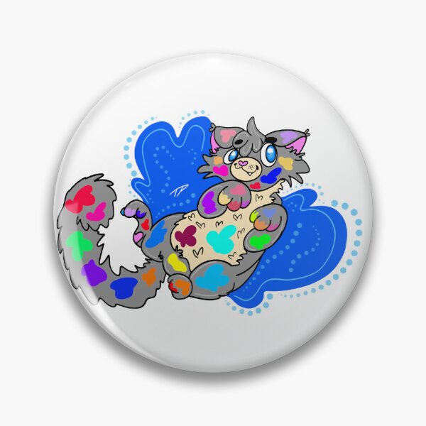 Item preview, Splatter Cat designed and sold by PawsAnJaws.