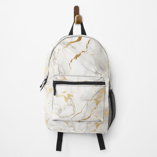 Item preview, White And Gold Marble Style Seamless Pattern designed and sold by AerinDigital.