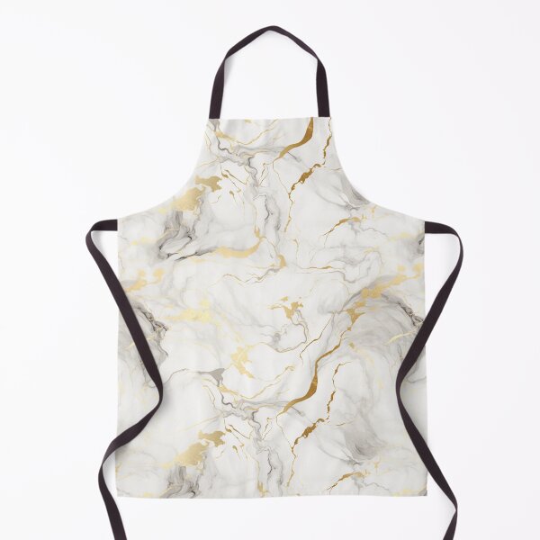 Item preview, White And Gold Marble Style Seamless Pattern designed and sold by AerinDigital.