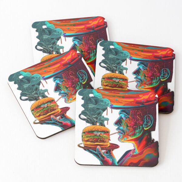 Item preview, Steaming Abstract Delicious Burger, Food Lovers designed and sold by Livn2laugh.