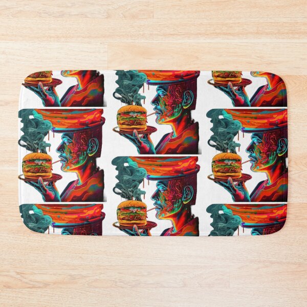 Item preview, Steaming Abstract Delicious Burger, Food Lovers designed and sold by Livn2laugh.
