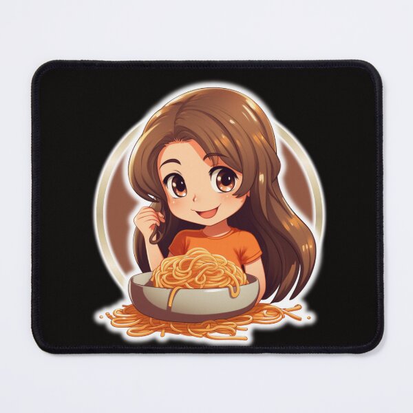 Item preview, Girl Eating Spaghetti designed and sold by Chmielayka.