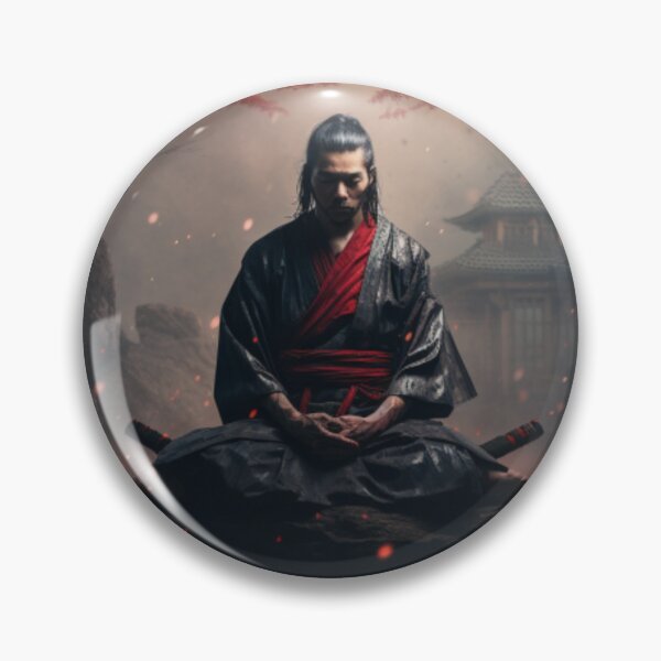 Item preview, Meditating Samurai | Japanese style designed and sold by PatiMN.
