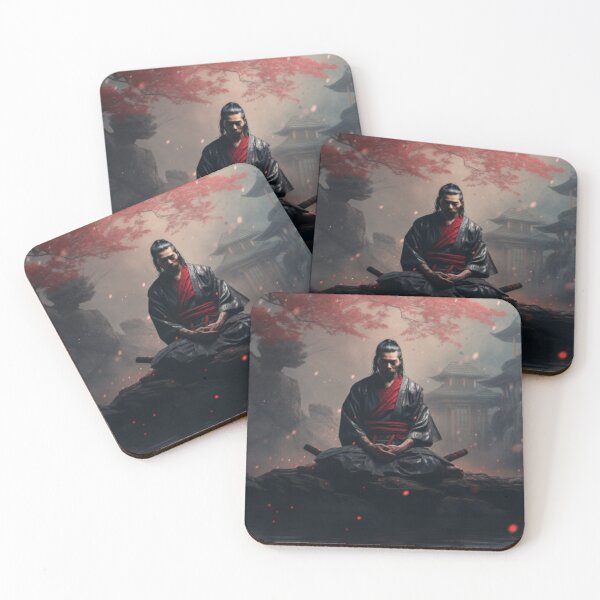 Item preview, Meditating Samurai | Japanese style designed and sold by PatiMN.