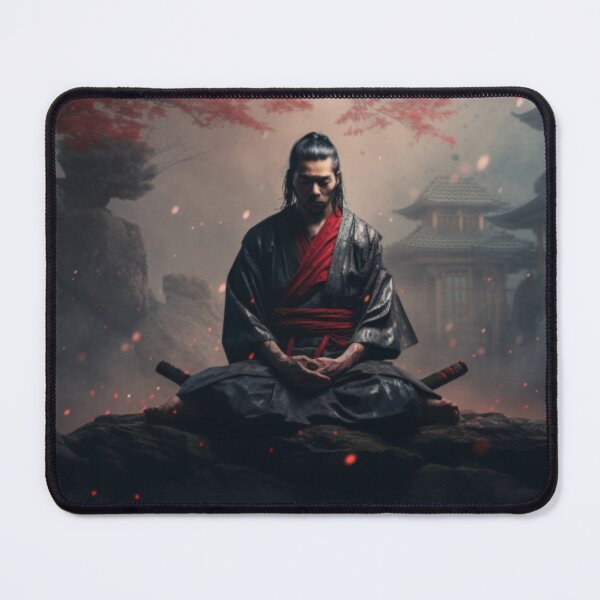 Item preview, Meditating Samurai | Japanese style designed and sold by PatiMN.