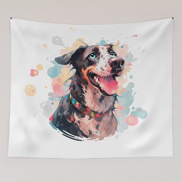 Item preview, Catahoula Leopard Dog with bubbles designed and sold by DariyaDell.