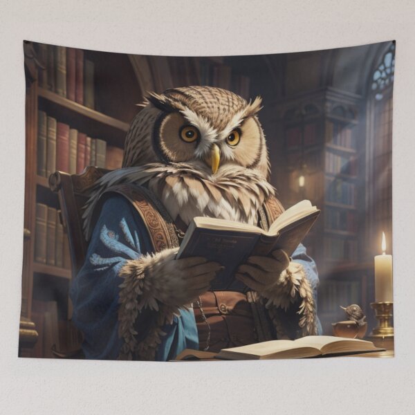 Item preview, Sage of the Stacks: Wise Owl in the Library designed and sold by Electric-Easel.