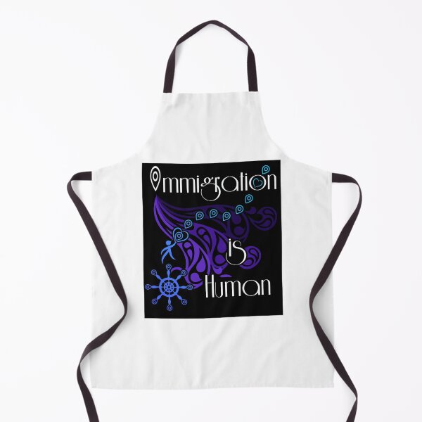 Item preview, Immigration is Human in Blue designed and sold by PVR VisualArtist Pamela Vasquez Rodriguez.