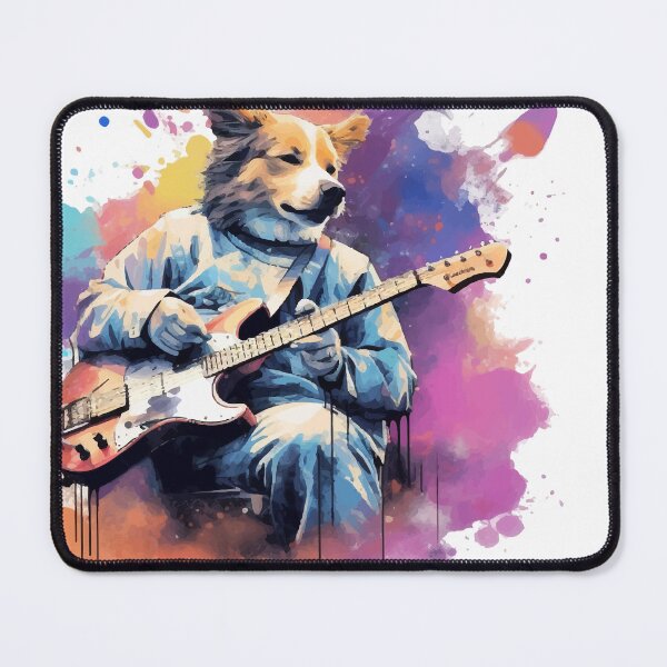 Item preview, Rocking Canine Grooves - Guitar-Playing Dog designed and sold by BNCH44.