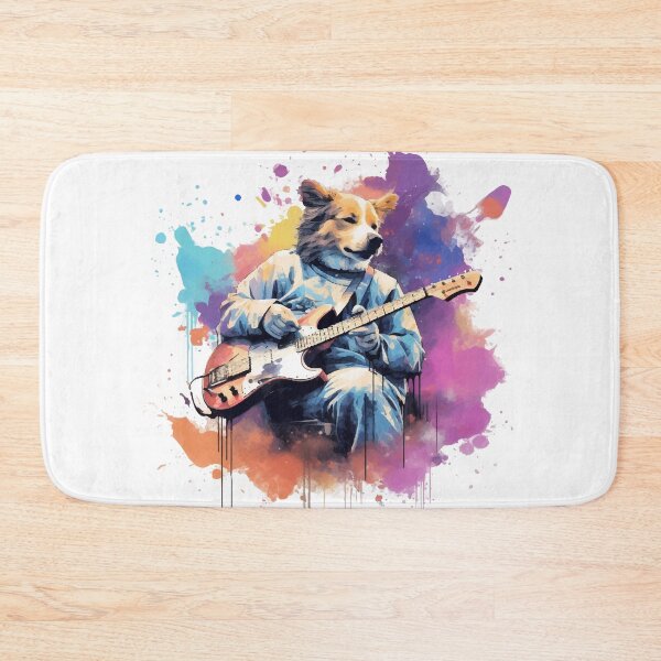Item preview, Rocking Canine Grooves - Guitar-Playing Dog designed and sold by BNCH44.
