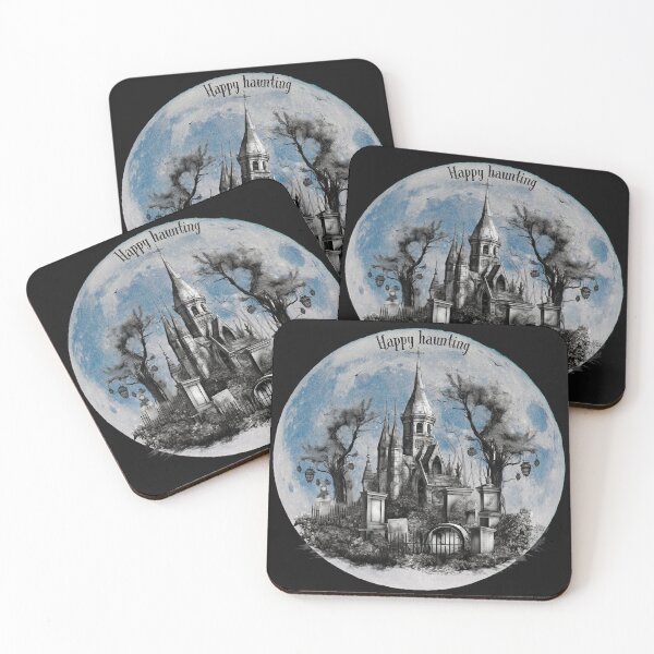 Item preview, Happy haunting, blue moon haunted cemetery  designed and sold by Janetlousart.