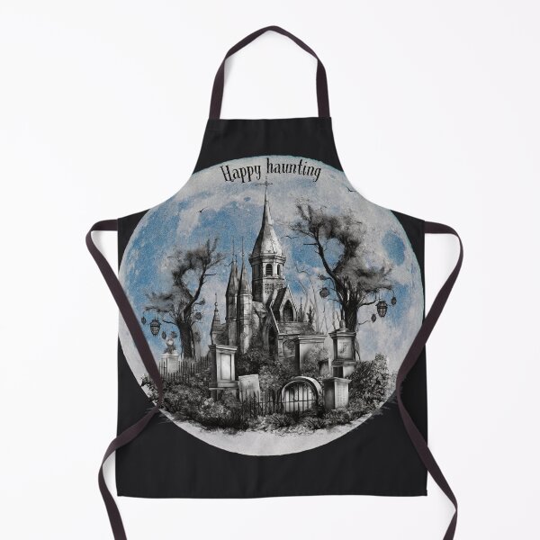 Item preview, Happy haunting, blue moon haunted cemetery designed and sold by Janetlousart.