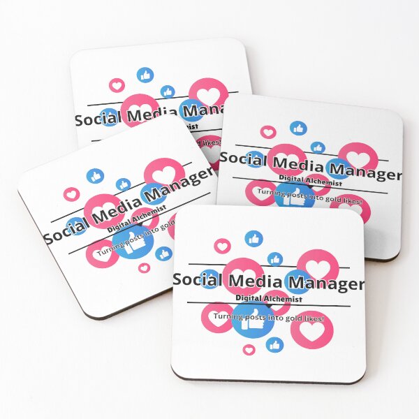 Item preview, Social Media Manager Funny Design designed and sold by DesignXBecky.
