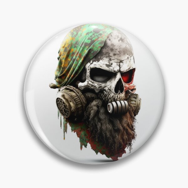 Item preview, SKULL SOLDIER  GRANADE MILITARY DARK BEARD CAMOUFLAGE FREE FIRE CALL OF DUTY #ogirdor designed and sold by ogirdorgraphics.