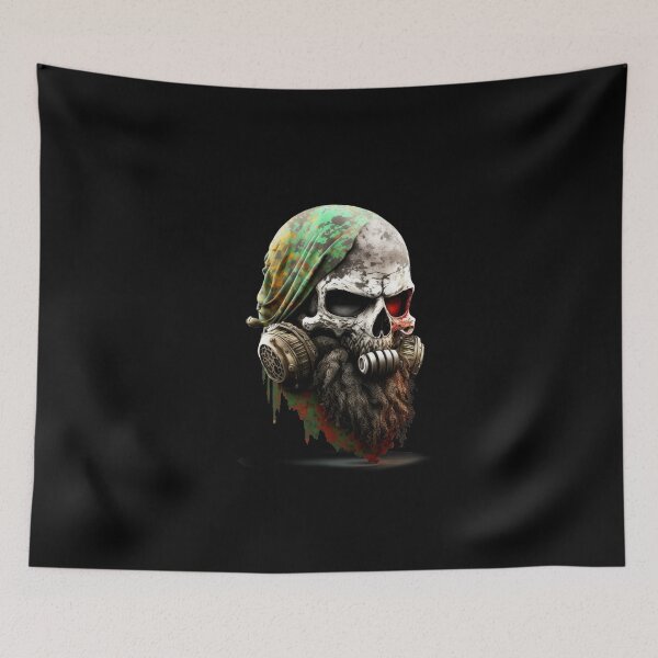 Item preview, SKULL SOLDIER  GRANADE MILITARY DARK BEARD CAMOUFLAGE FREE FIRE CALL OF DUTY #ogirdor designed and sold by ogirdorgraphics.