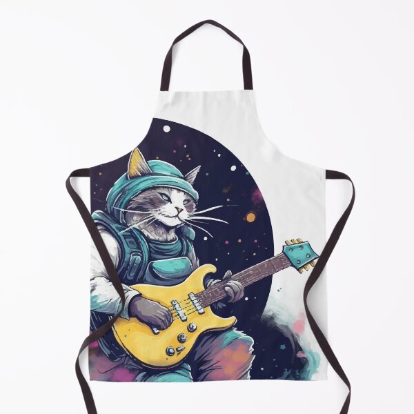 Item preview, Cosmic Cat Jam - Fantasy Guitarist in Space designed and sold by BNCH44.