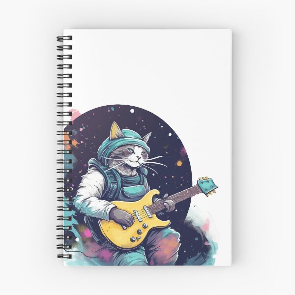 Item preview, Cosmic Cat Jam - Fantasy Guitarist in Space designed and sold by BNCH44.